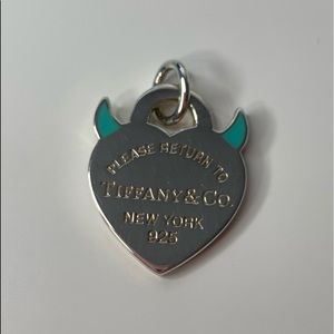 Tiffany Devil Heart Tag Charm 